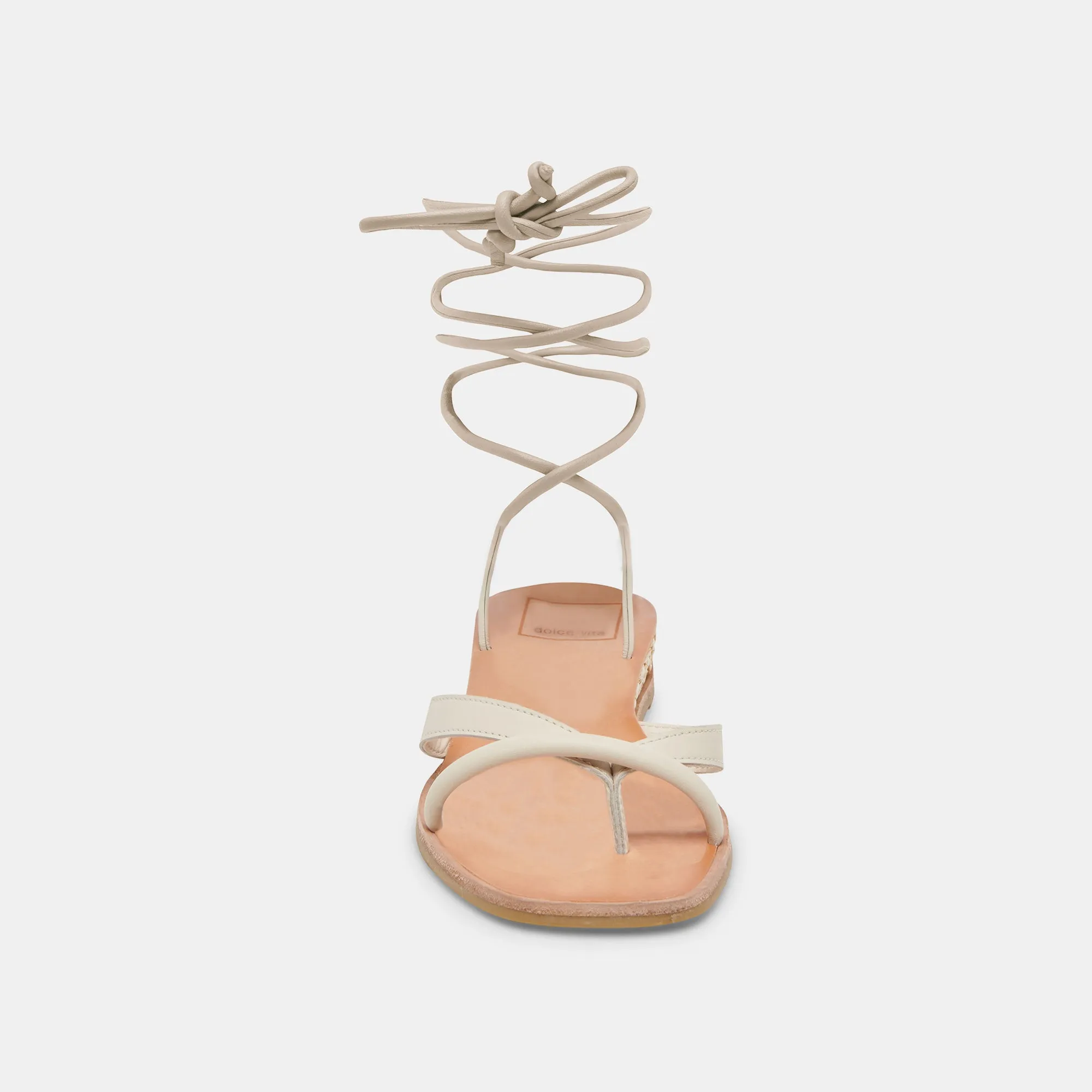 PRAX SANDALS IVORY LEATHER