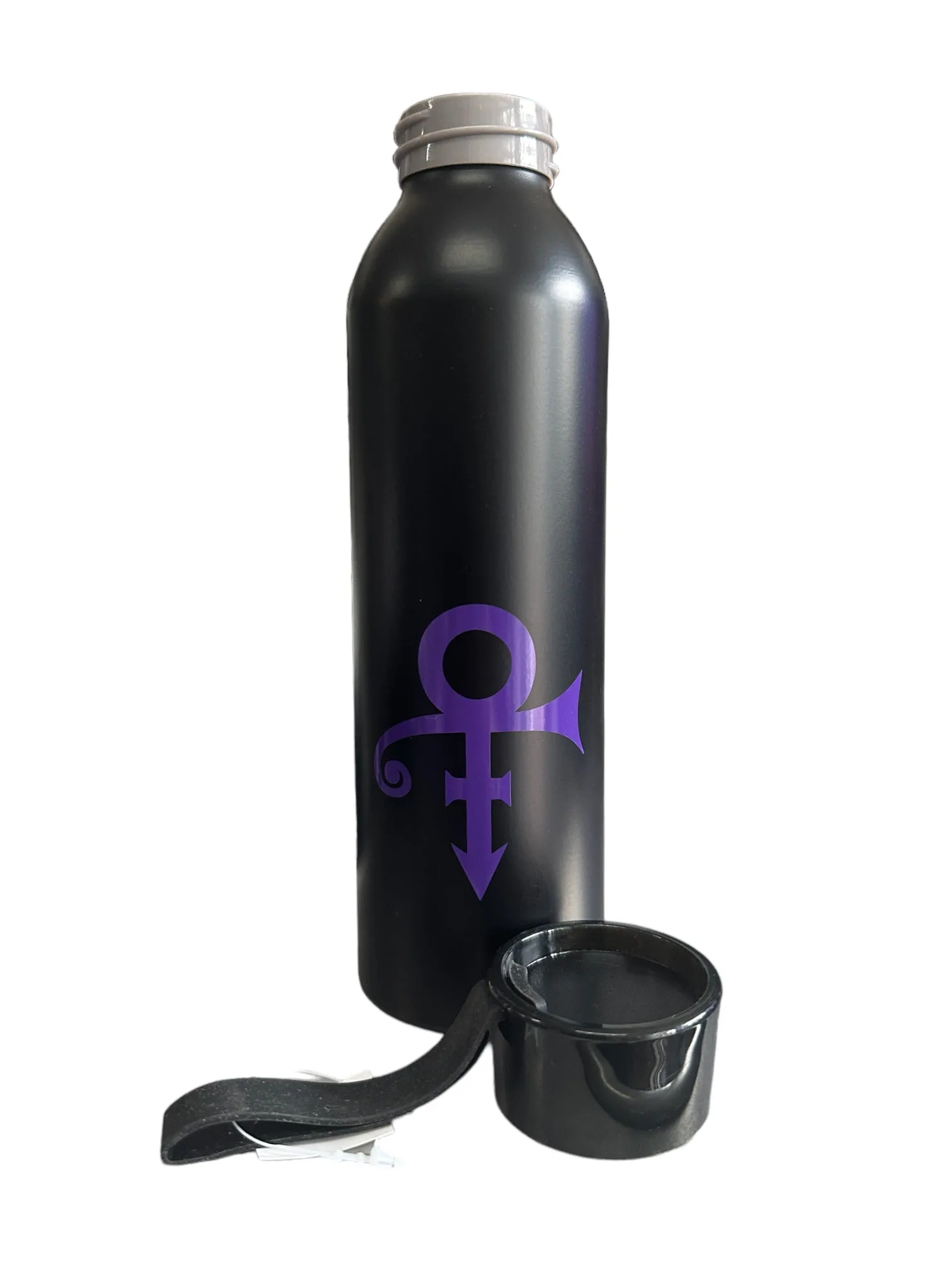 Prince – Official Black Aluminium Drinks Flask With Purple Love Symbol XCLUSIVE