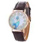 Relogio feminino Peacock Pattern Women Colored PU Leather Reloj mujer woman watches luxury Feida