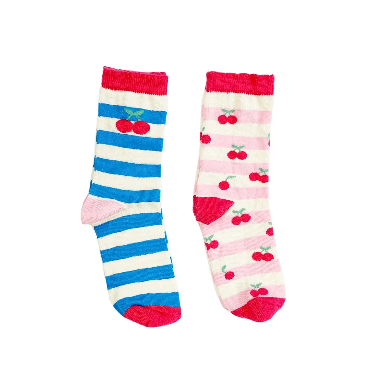 Rockahula Cherry Stripe 2 Pack Socks