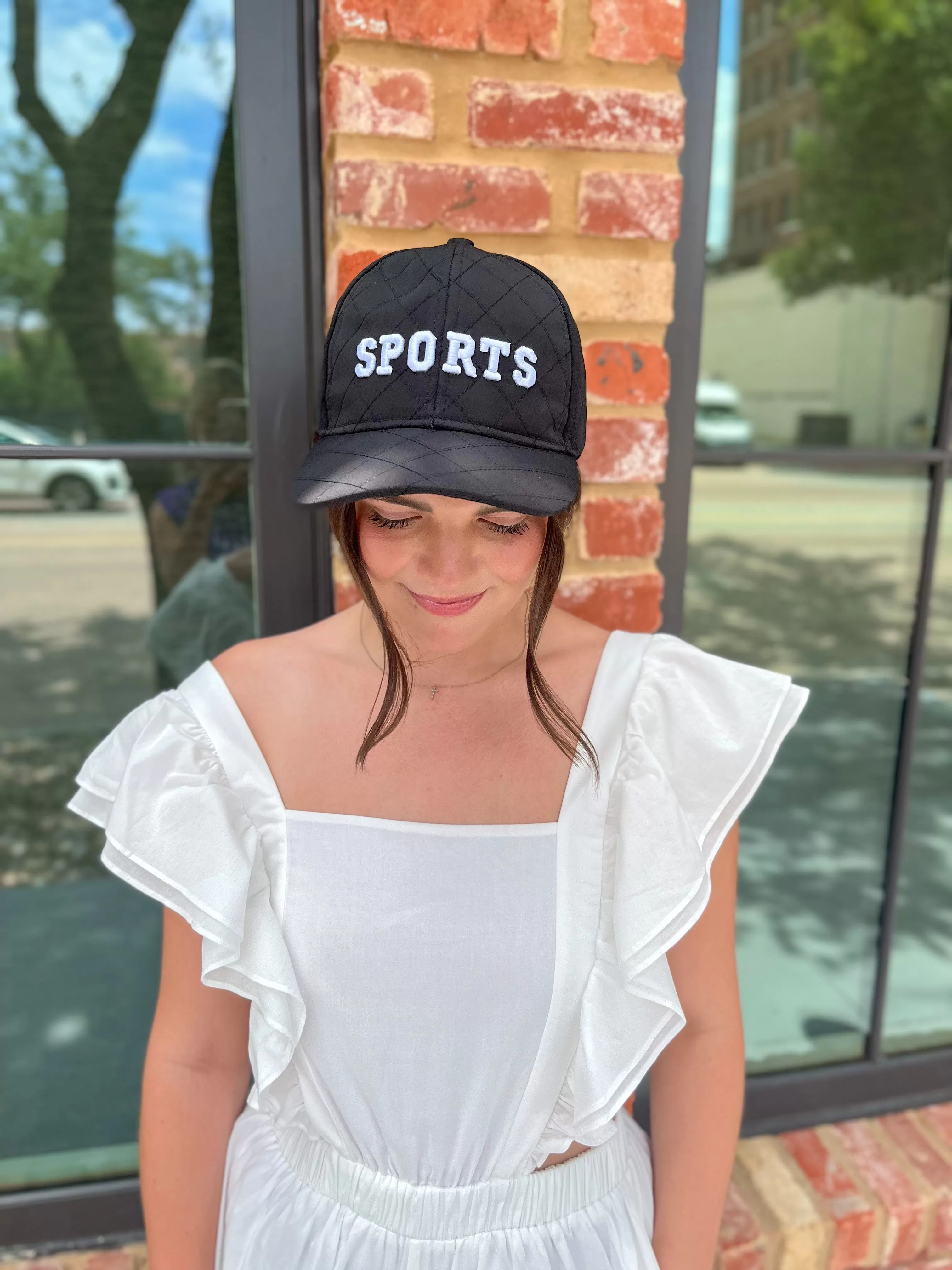 SHIRALEAH SPORTS BALL CAP - BLACK