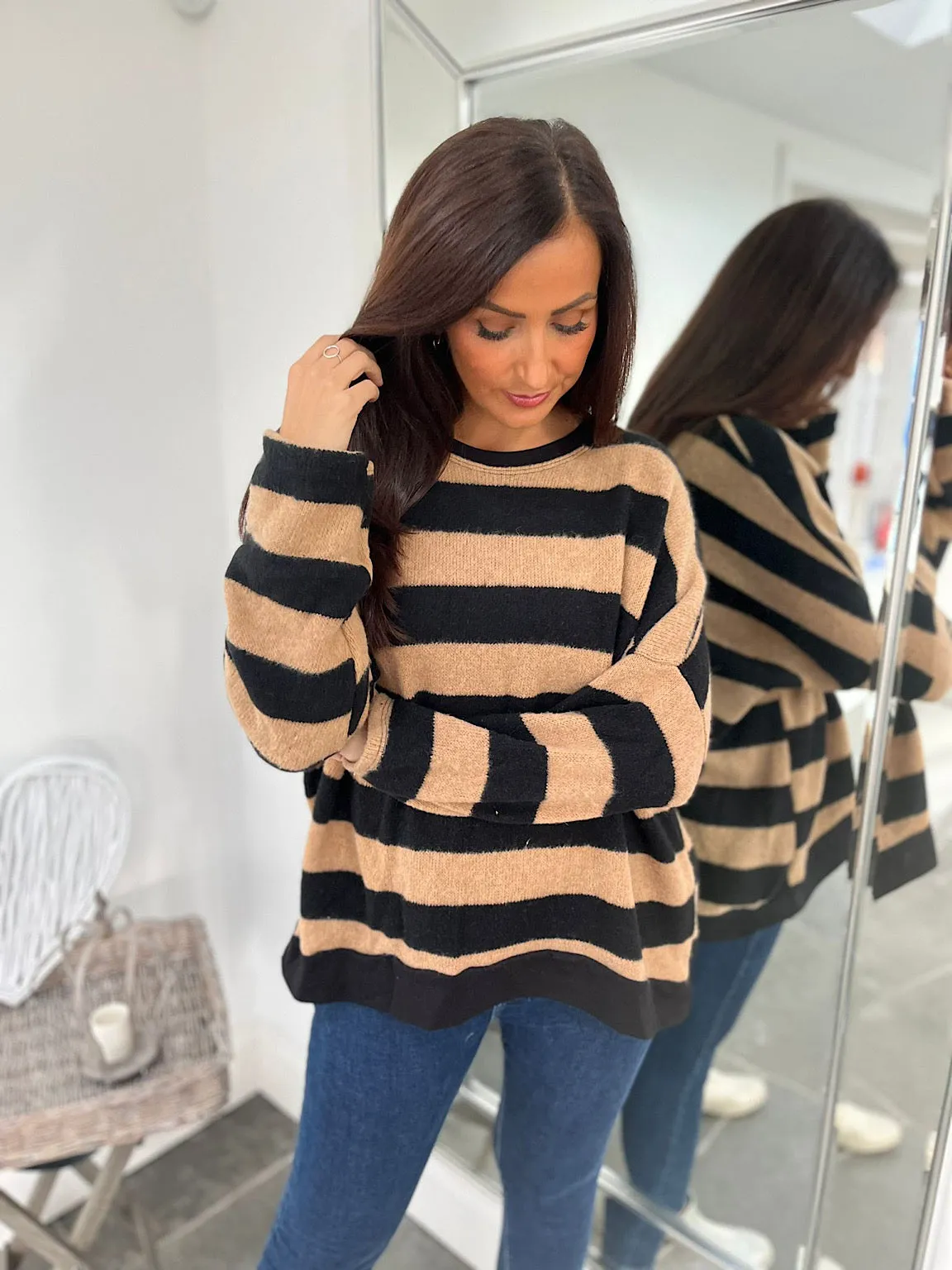 Soft Touch Stripe Jumper Imogen