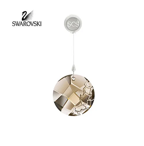 SWAROVSKI Amber Crystal 2010 SCS Window EARTH ORNAMENT Suncatcher #1003284