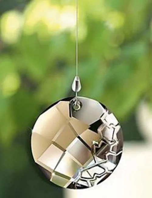 SWAROVSKI Amber Crystal 2010 SCS Window EARTH ORNAMENT Suncatcher #1003284