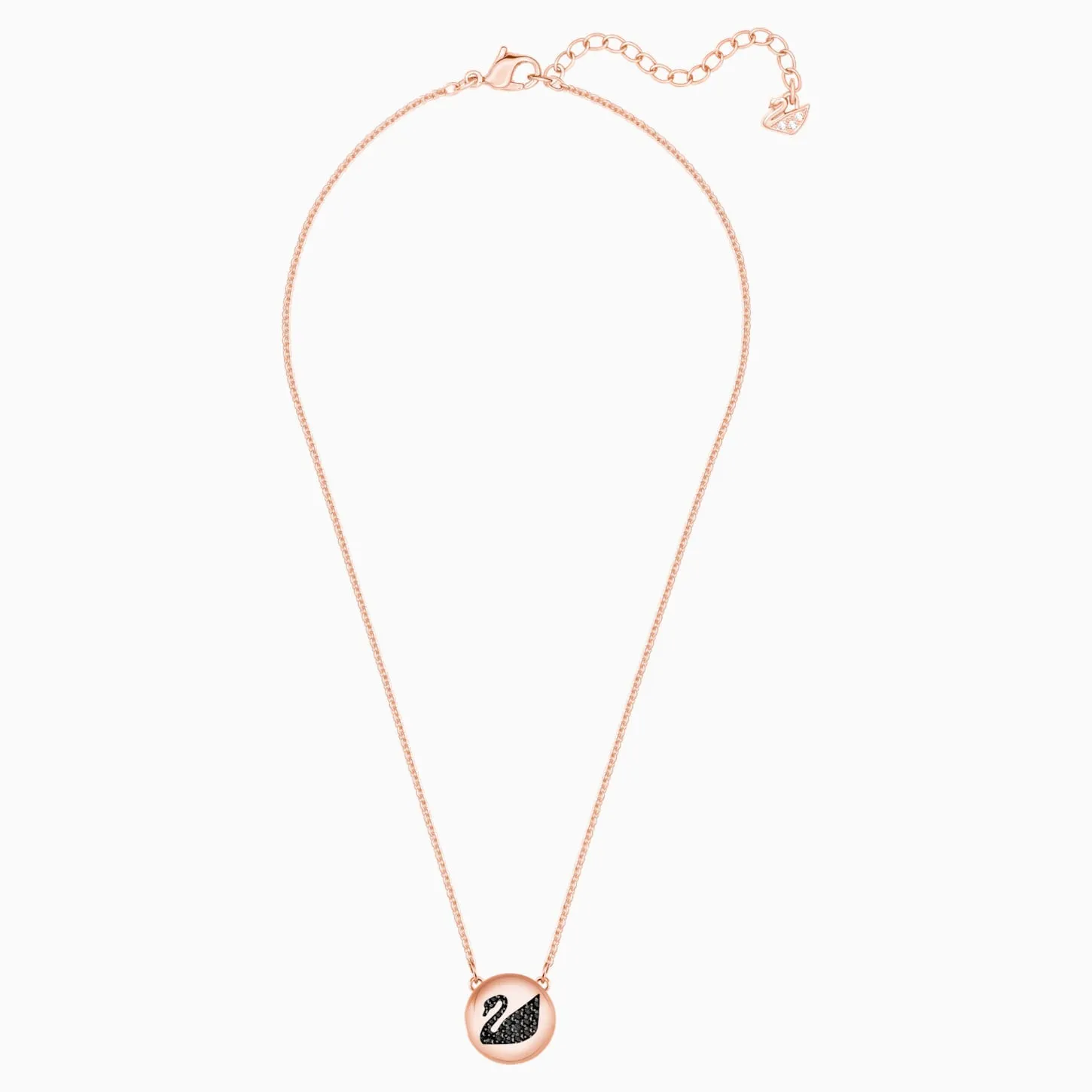 Swarovski HALL SWAN PENDANT, Gray, Rose Gold - 5382446