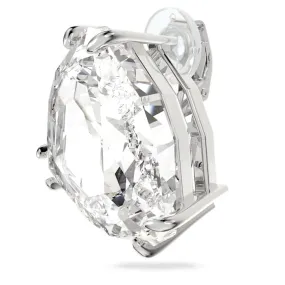 SWAROVSKI Mesmera Triangle Cut Crystal Single Clip Earring – White & Rhodium 