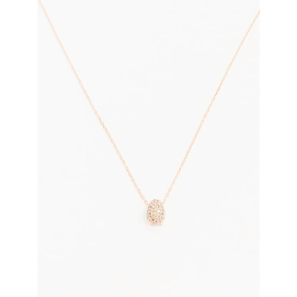 Swarovski Necklace TEARDROP Pendant, Rose Gold -5457900