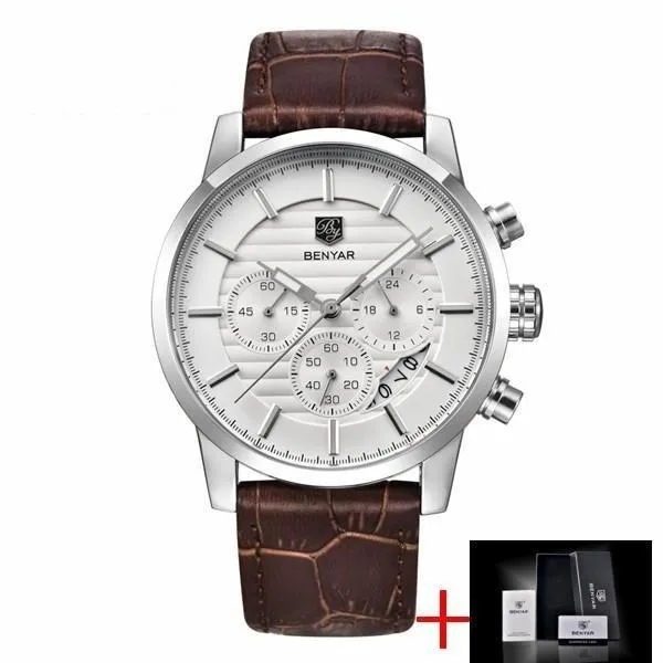 Top Luxury Military Style Fashion Chronograph Men's Sports Watches