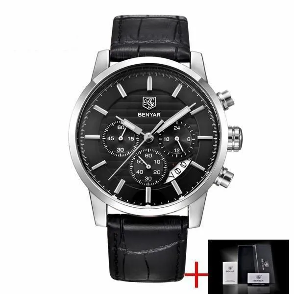 Top Luxury Military Style Fashion Chronograph Men's Sports Watches