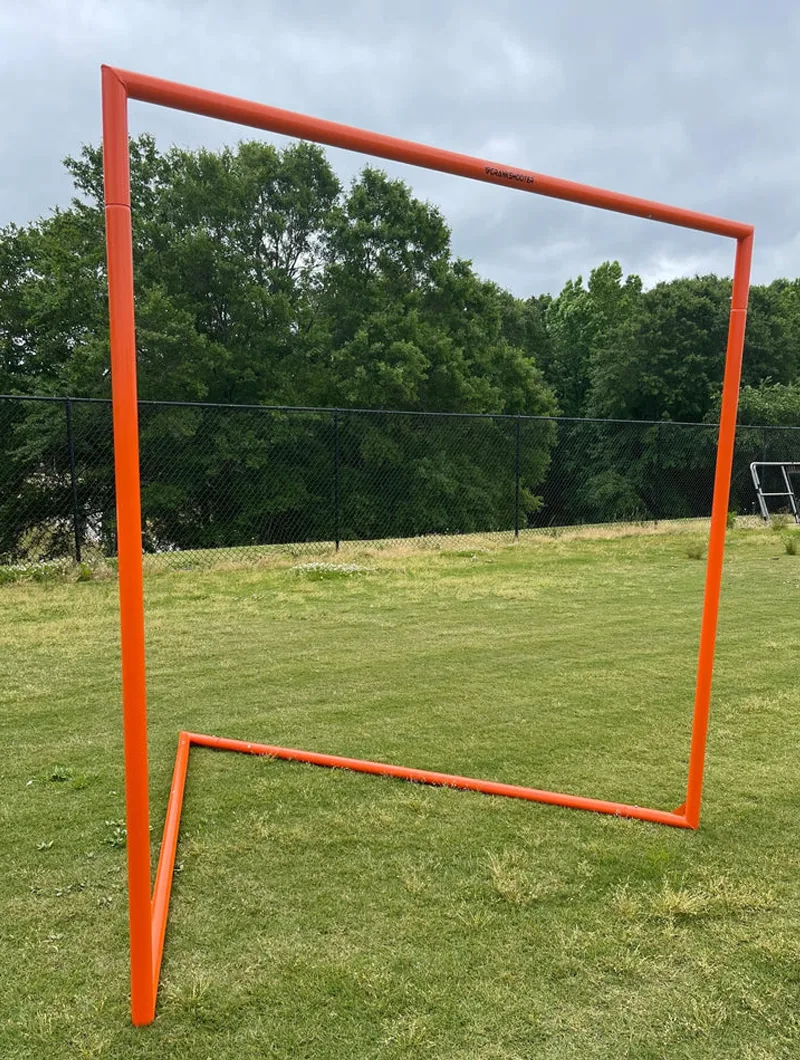 Tournament Lacrosse Goal - Frame Only - 35 lbs, 6'x6'x7' by Crankshooter (net NOT included) - Free Shipping