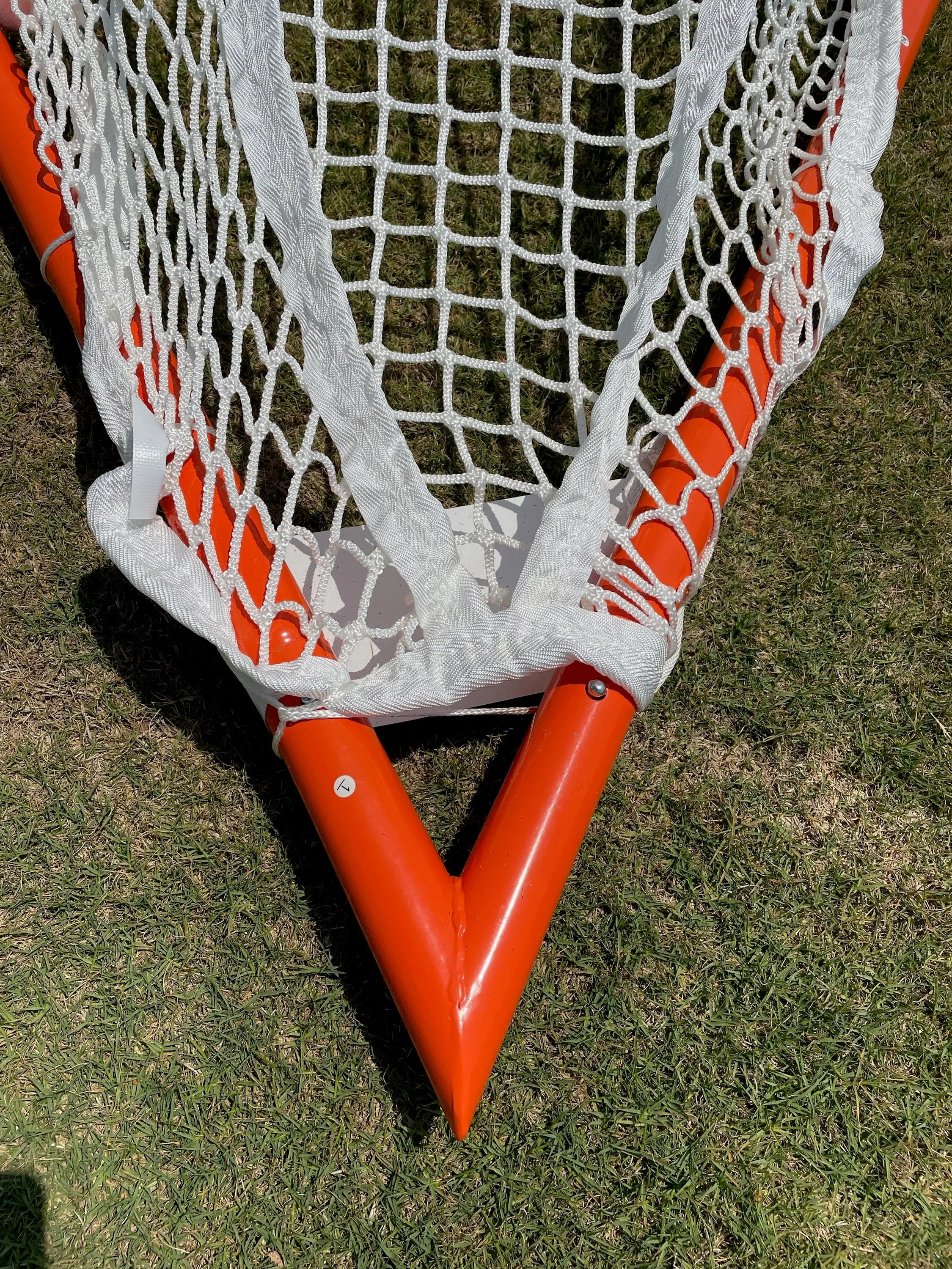 Tournament Lacrosse Goal w/ 4mm, 5mm, 6mm or 7mm WHITE NET  6'x6'x7' by Crankshooter 35 lbs - Choose Net Below - Free Shipping