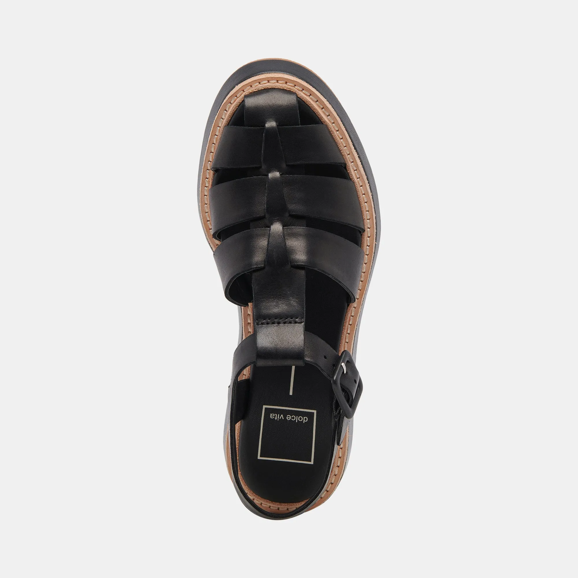 TRISTY SANDALS BLACK LEATHER