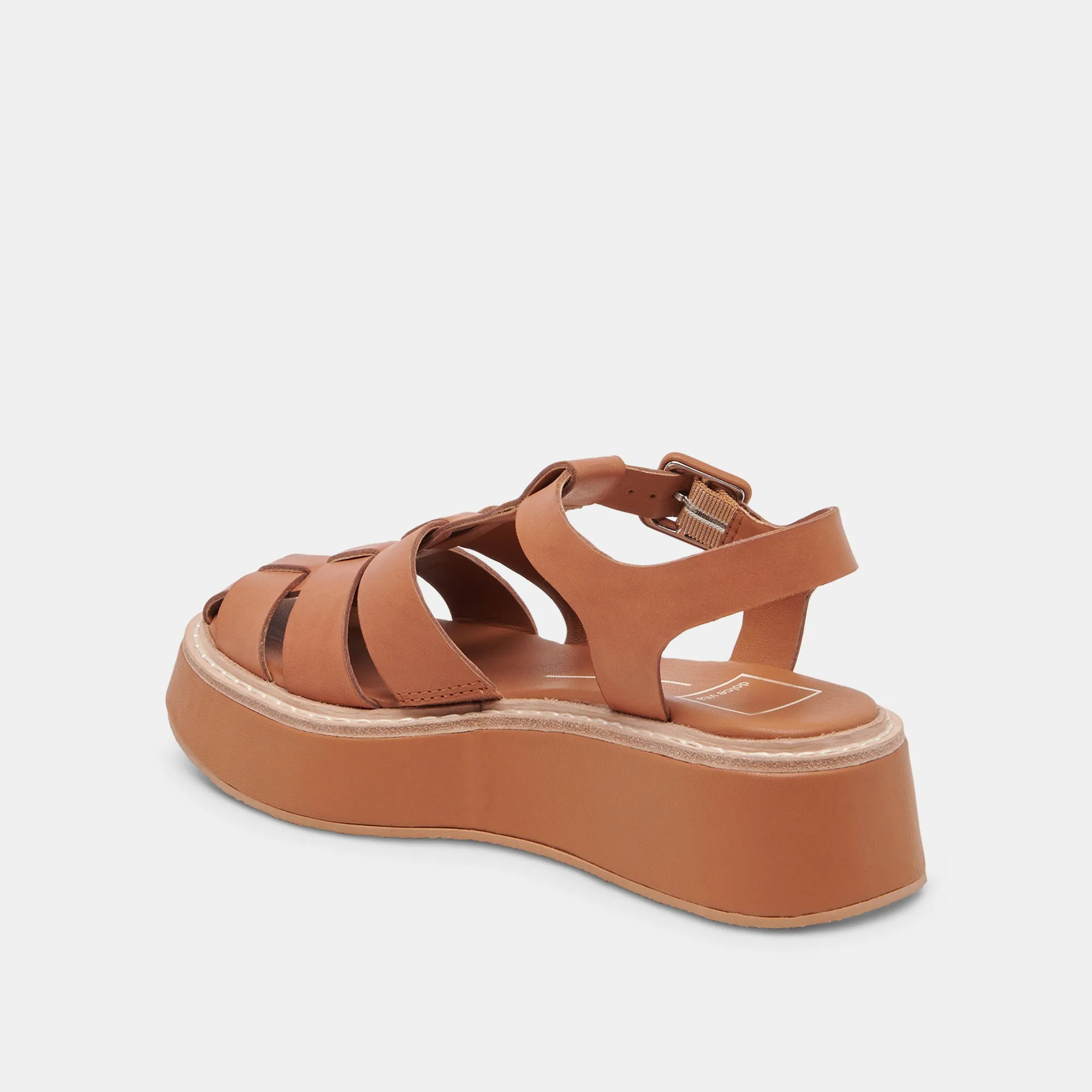 TRISTY SANDALS COGNAC LEATHER