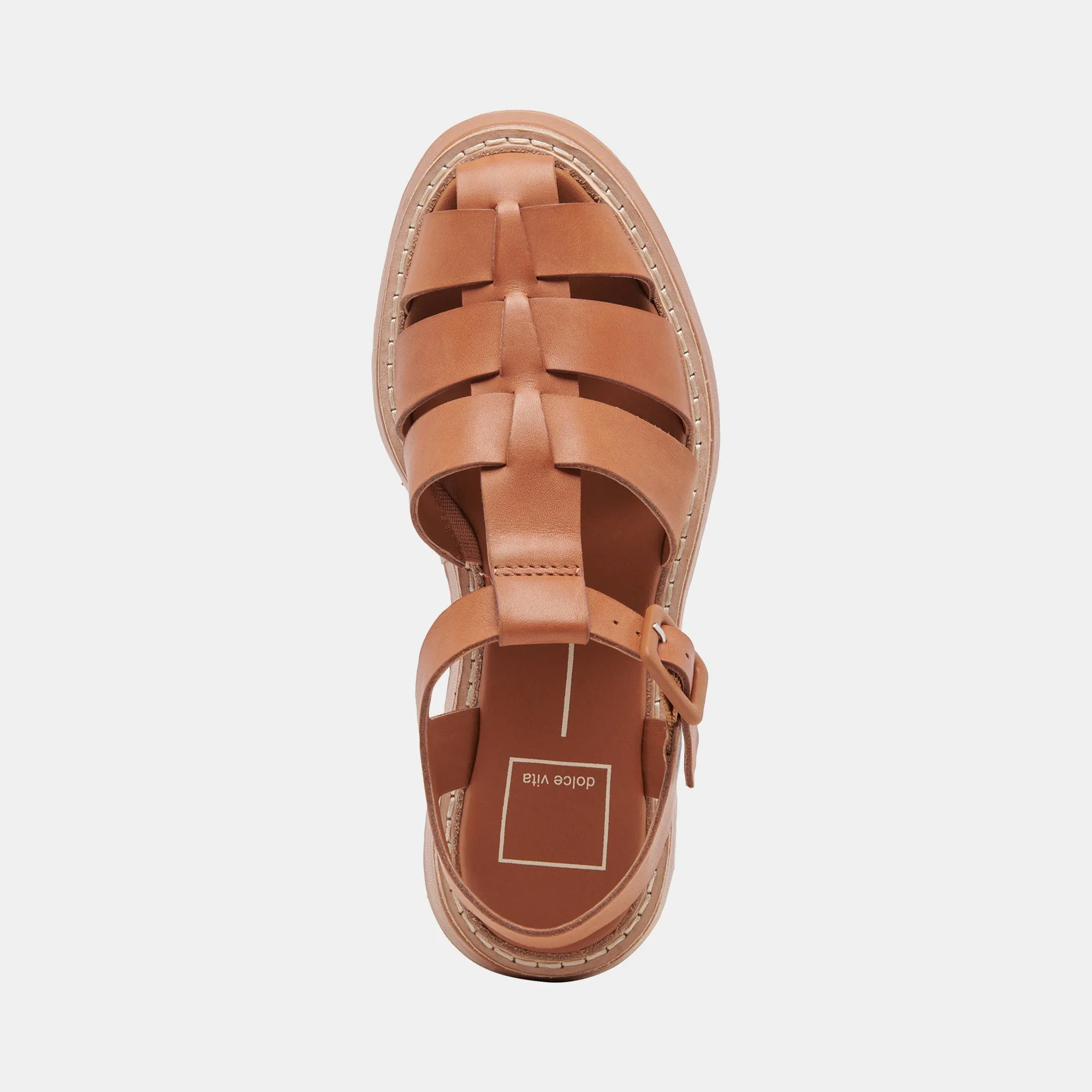 TRISTY SANDALS COGNAC LEATHER