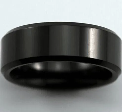 TUNGSTEN CARBIDE BEVELED RING Size 11- S4891382