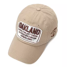 Unisex Summer Outing Sunshine Trend Baseball Cap Wild Oakland Embroidered Outdoor Sunshade  Cap