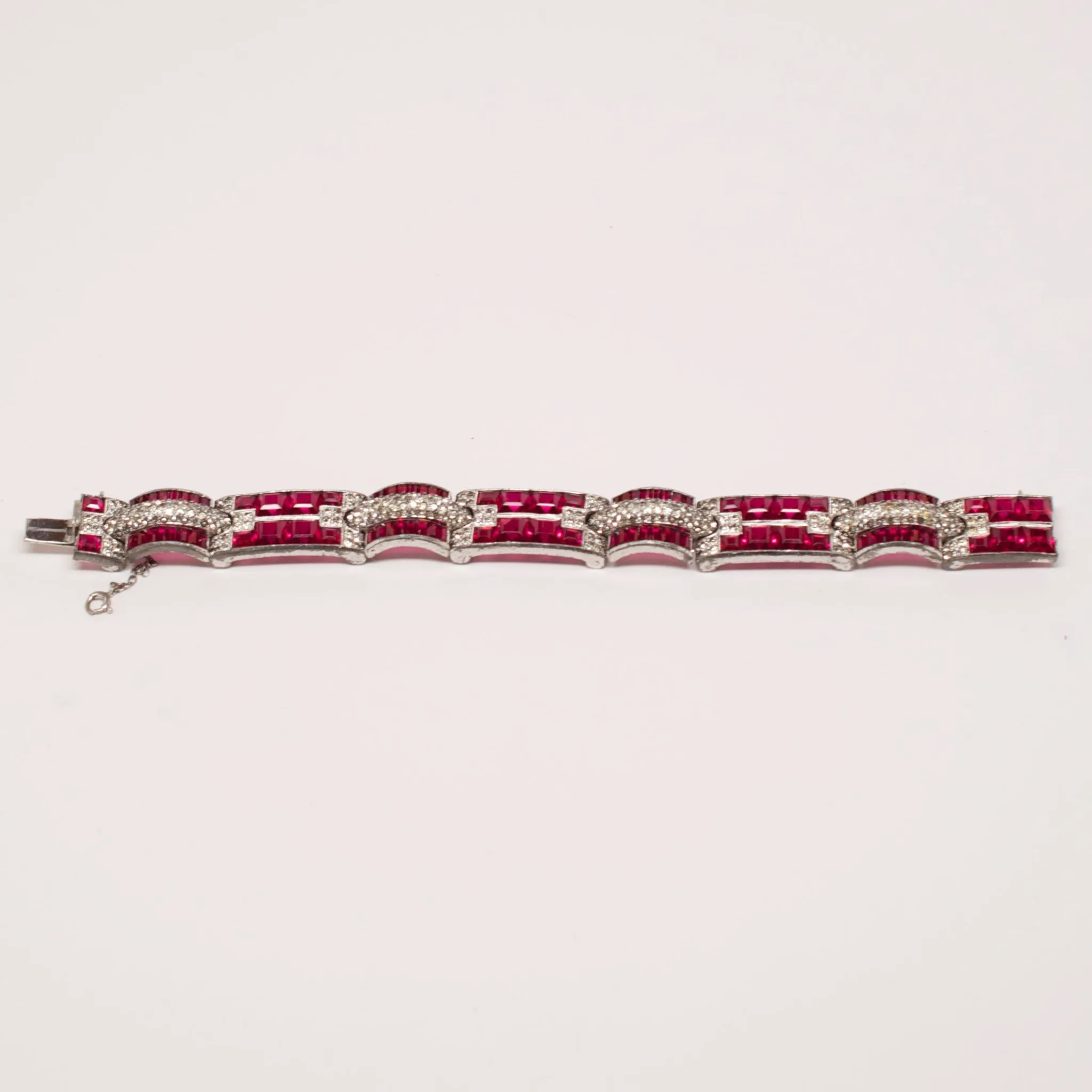 Unsigned Deco Crystal Bracelet