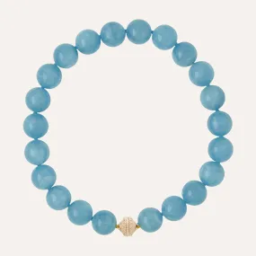 Victoire Aquamarine 18mm Necklace