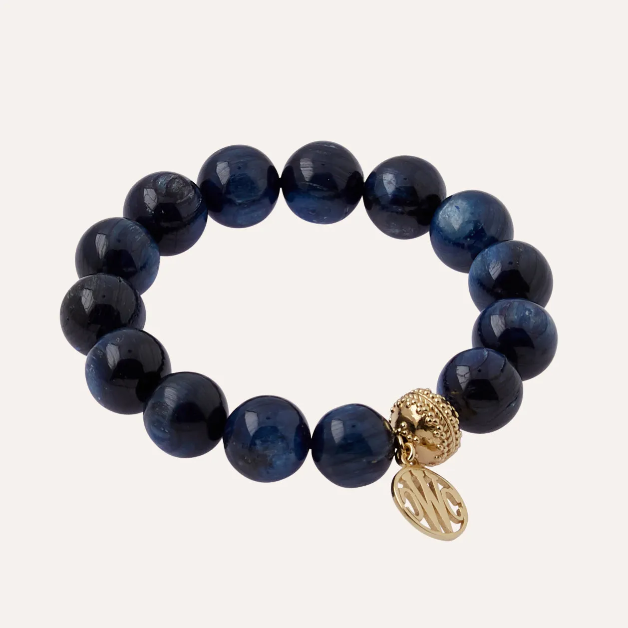 Victoire Kyanite 12mm Stretch Bracelet