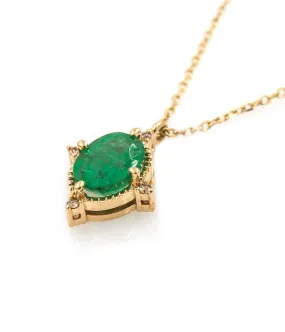 Victorian Emerald Pendant