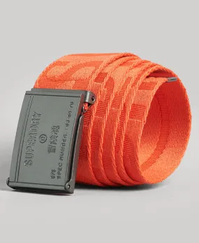 Vintage Webbing Belt | Bold Orange