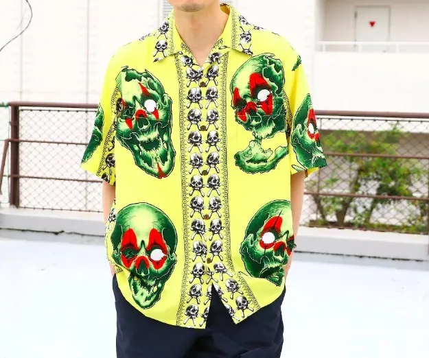 WACKO MARIA  |Skull Street Style Short Sleeves Shirts