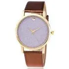 Women Watches Luxury Time Pattern Leather Band Analog Quartz-Watch Famouse montre White Feida