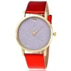 Women Watches Luxury Time Pattern Leather Band Analog Quartz-Watch Famouse montre White Feida