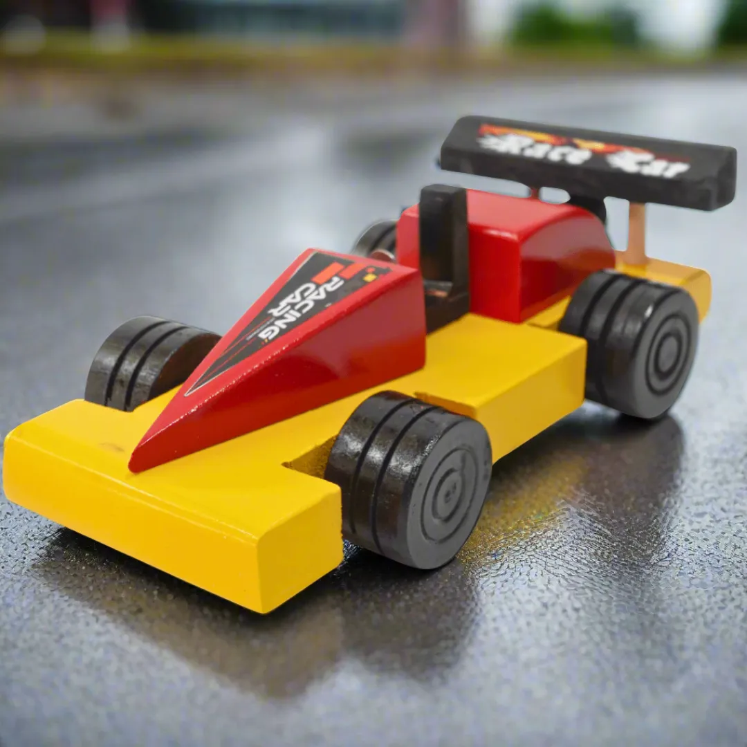 Wooden Race Car for Kids