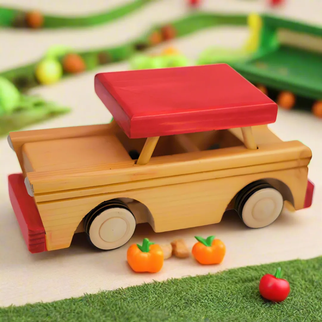 Wooden SUV Car for Kids 1 Year+(Random colours will be send)