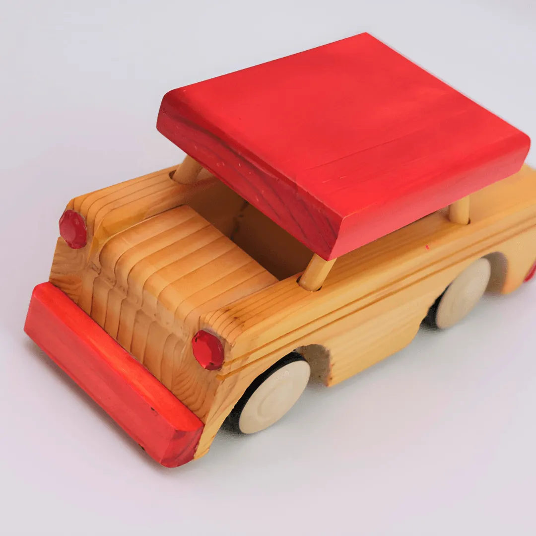 Wooden SUV Car for Kids 1 Year+(Random colours will be send)