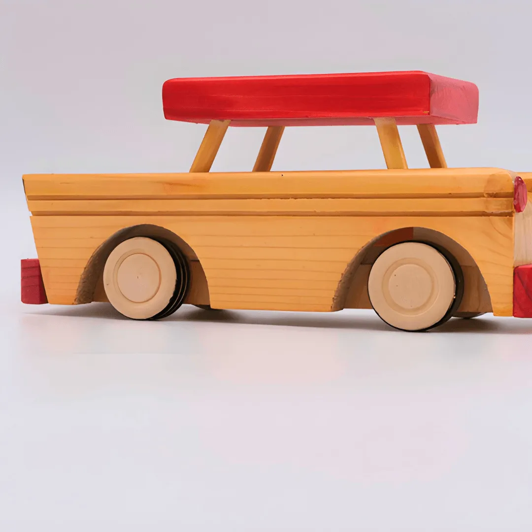 Wooden SUV Car for Kids 1 Year+(Random colours will be send)