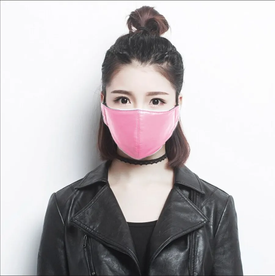 Yuzuki Vegan Leather Face Mask - Baby Pink